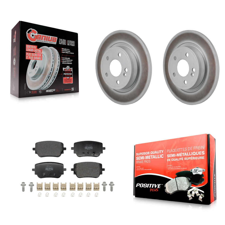 Rear Coat Disc Brake Rotor Semi-Metallic Pad Kit For Mercedes-Benz A220 With Sport Brakes KGF-103298
