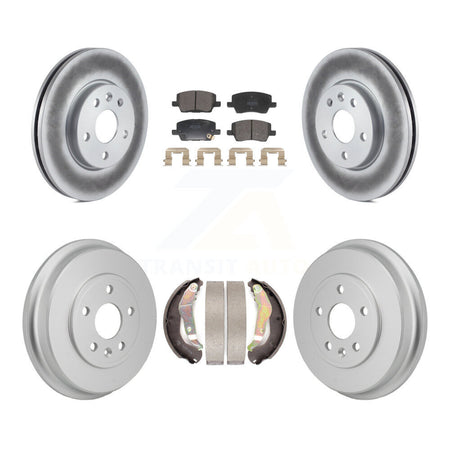 Front Rear Coat Disc Brake Rotor Semi-Metallic Pad Drum Kit For 2018-2020 Chevrolet Sonic KGF-103343