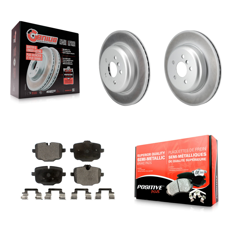 Rear Coated Brake Rotor & Semi-Metallic Pad Kit For BMW X4 With 330mm Diameter KGF-104027