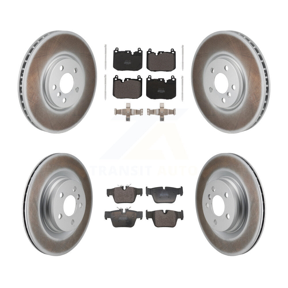 Front Rear Coated Disc Brake Rotors And Semi-Metallic Pads Kit For Mini Cooper Countryman KGF-104049