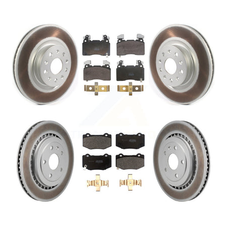 Front Rear Coat Brake Rotor Semi-Metallic Pad Kit For Chevrolet Camaro With Brembo Brakes KGF-104069