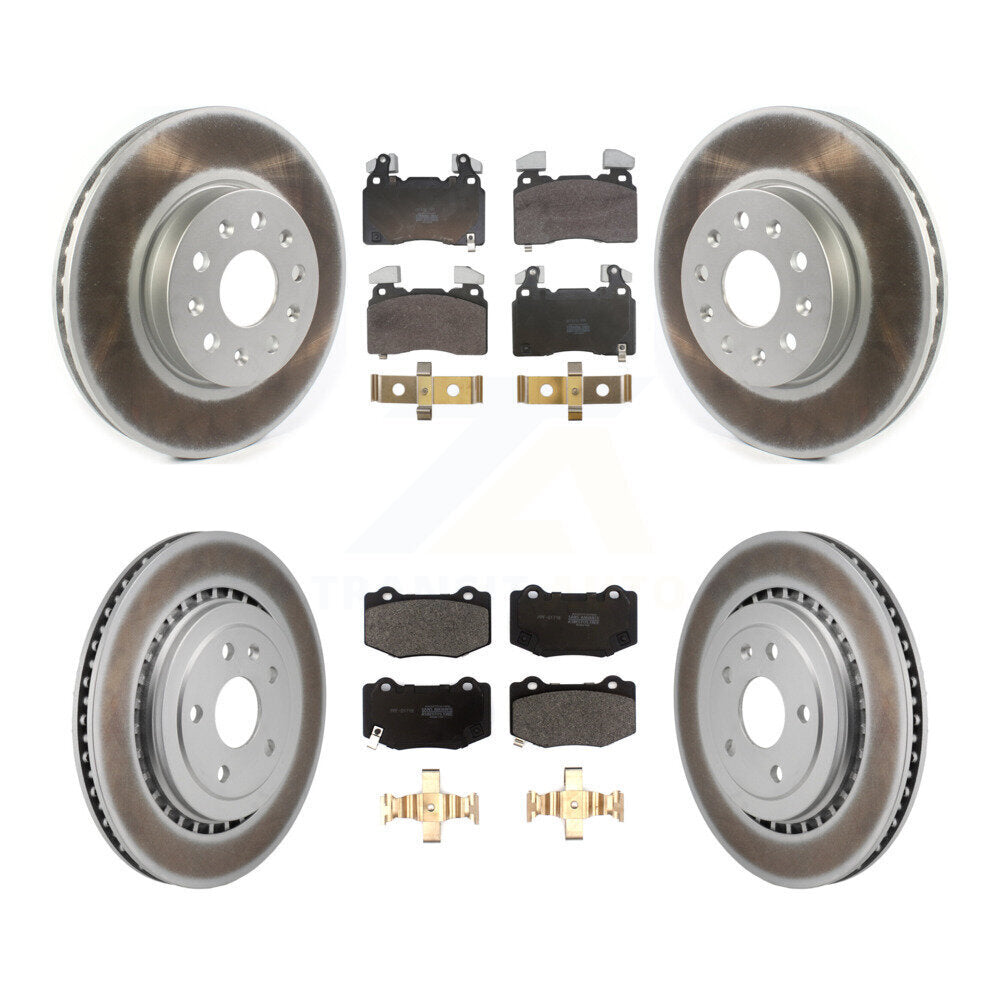 Front Rear Coat Brake Rotor Semi-Metallic Pad Kit For Chevrolet Camaro With Brembo Brakes KGF-104070
