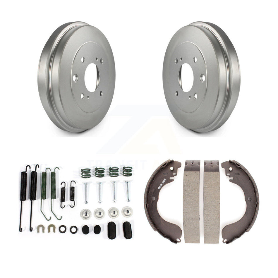 Rear Coated Brake Drum Shoes Spring Kit For Nissan Sentra Versa Cube KGN-100084