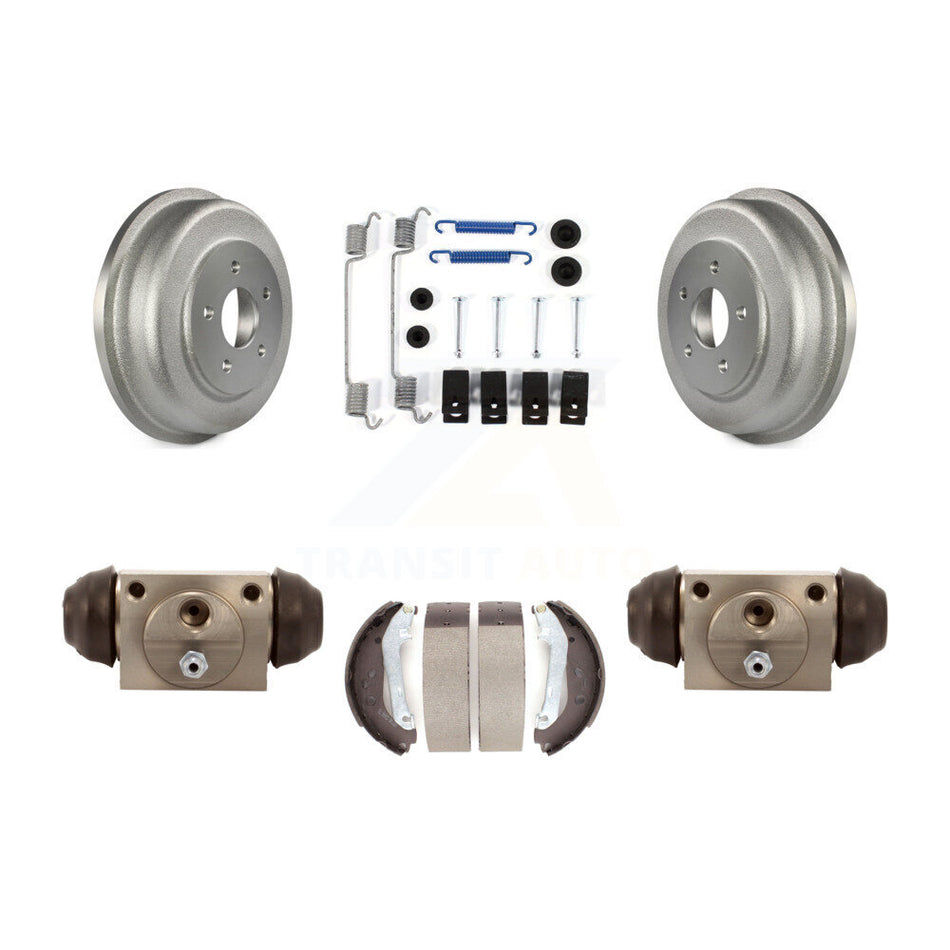 Rear Coated Brake Drum Shoes Spring And Cylinders Kit For 2010-2013 Ford Connect KGN-100097