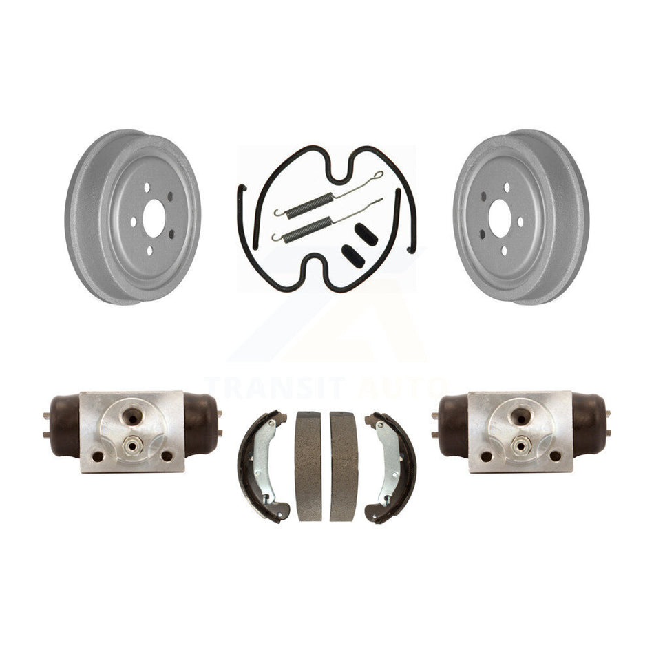 Rear Coated Brake Drum Shoes Spring And Cylinders Kit For 2003-2005 Chevrolet Cavalier Pontiac Sunfire KGN-100107