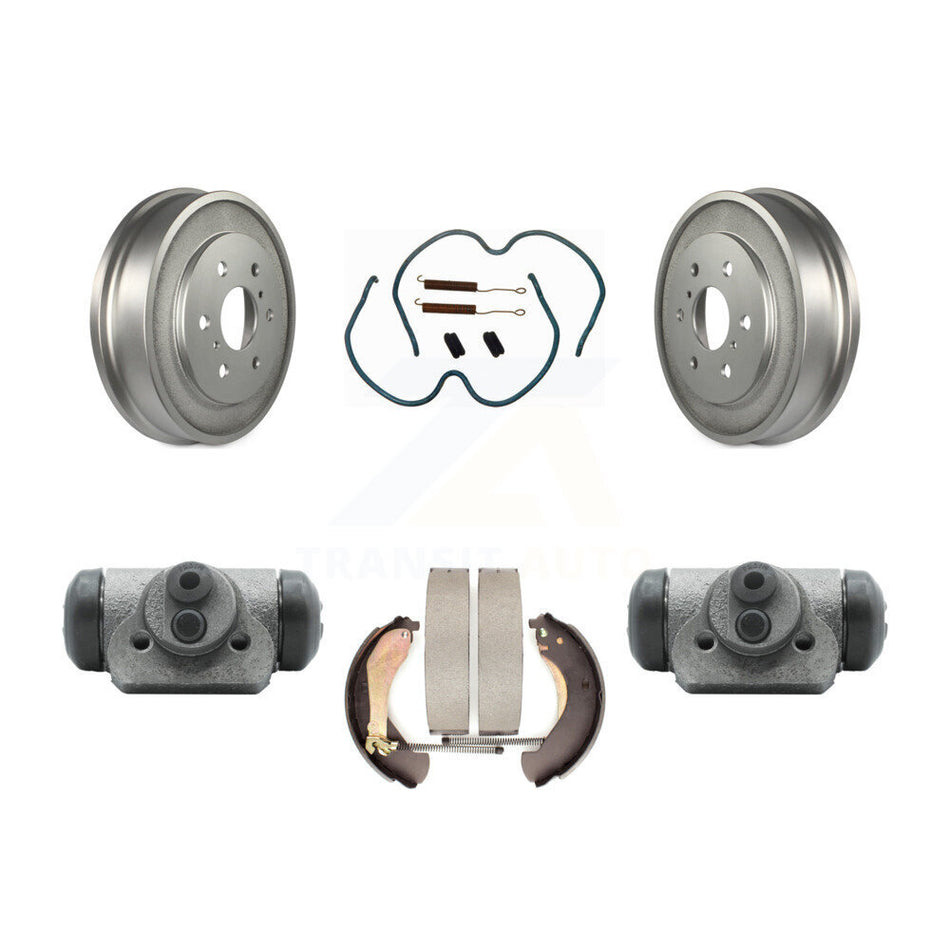 Rear Coated Brake Drum Shoes Spring And Cylinders Kit For Chevrolet Silverado 1500 GMC Sierra Classic KGN-100111