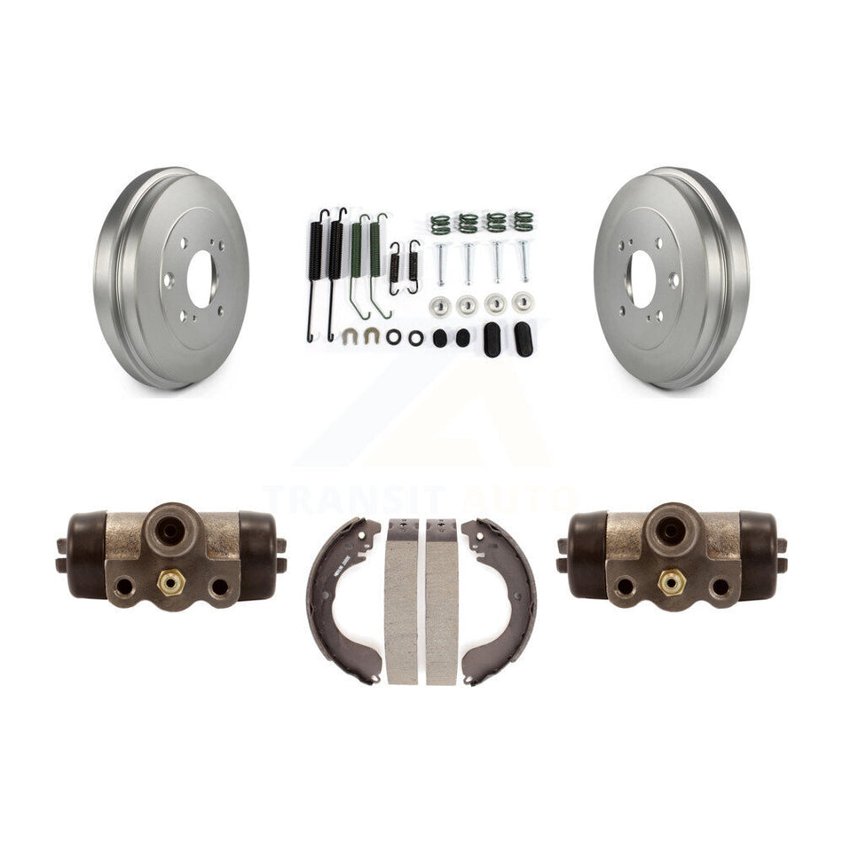 Rear Coated Brake Drum Shoes Spring And Cylinders Kit For Nissan Sentra Versa Cube KGN-100116