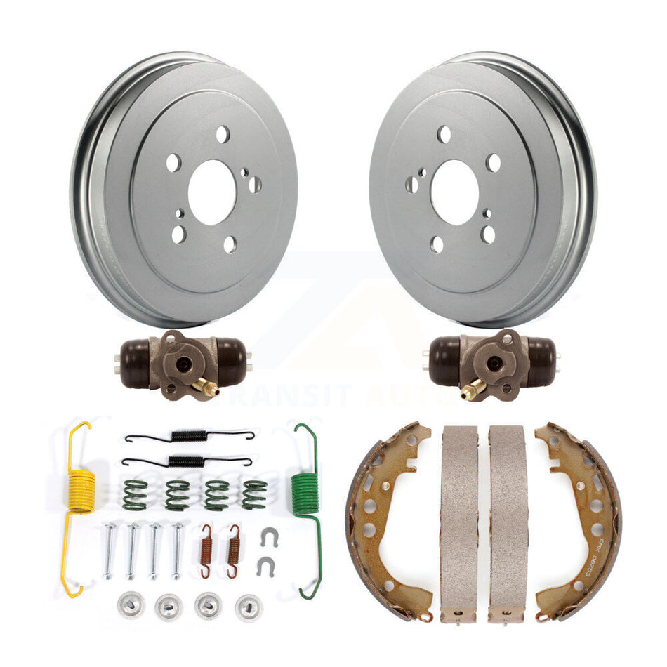 Rear Coated Brake Drum Shoes Spring And Cylinders Kit (6Pc) For 2003-2005 Toyota Celica KGN-100132