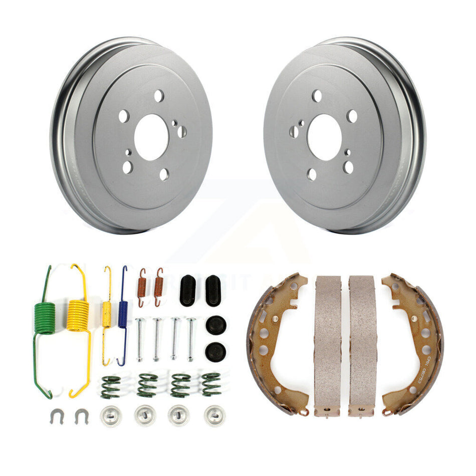 Rear Coated Brake Drum Shoes Spring Kit For 2008 Toyota Prius KGN-100138