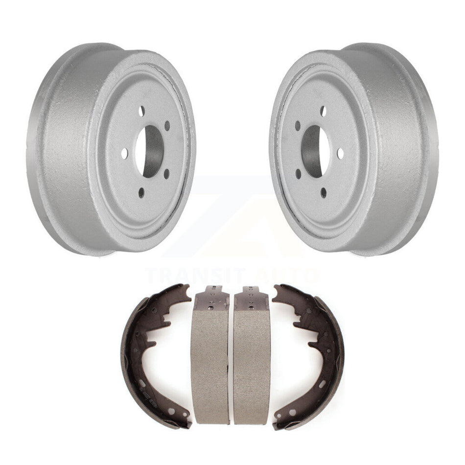 Rear Coated Brake Drum Shoes Kit For 1983-1983 Ford F-150 F-100 With 10" Diameter KGN-100145