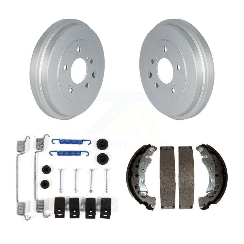 Rear Coated Brake Drum Shoes Spring Kit For 2013-2019 Nissan Sentra KGN-100179