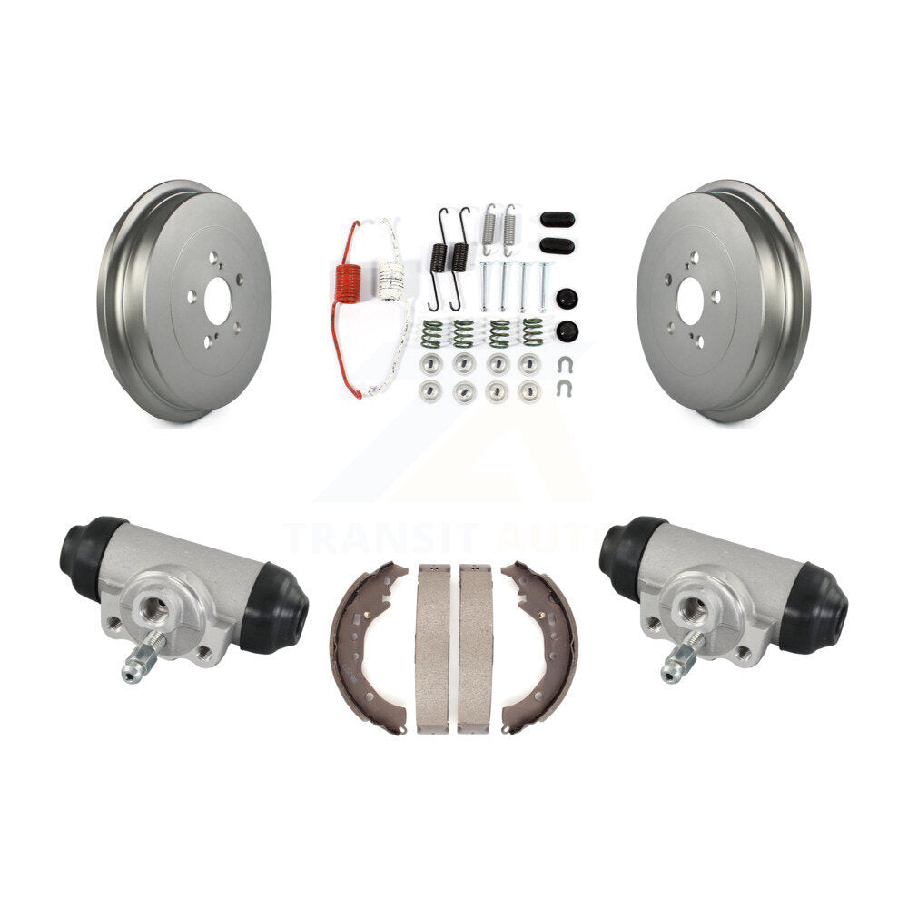 Rear Coated Brake Drum Shoes Spring And Cylinders Kit For 2014-2019 Toyota Corolla KGN-100201