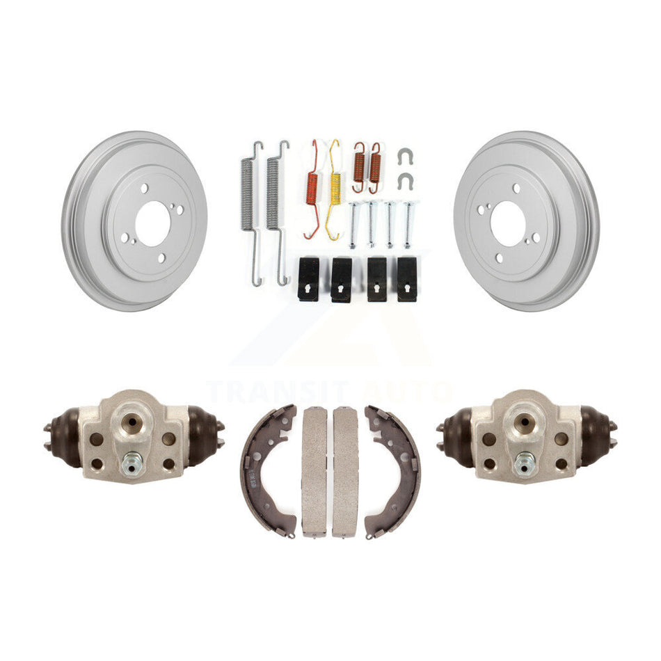Rear Coated Brake Drum Shoes Spring And Cylinders Kit For 2015-2019 Honda Fit KGN-100206