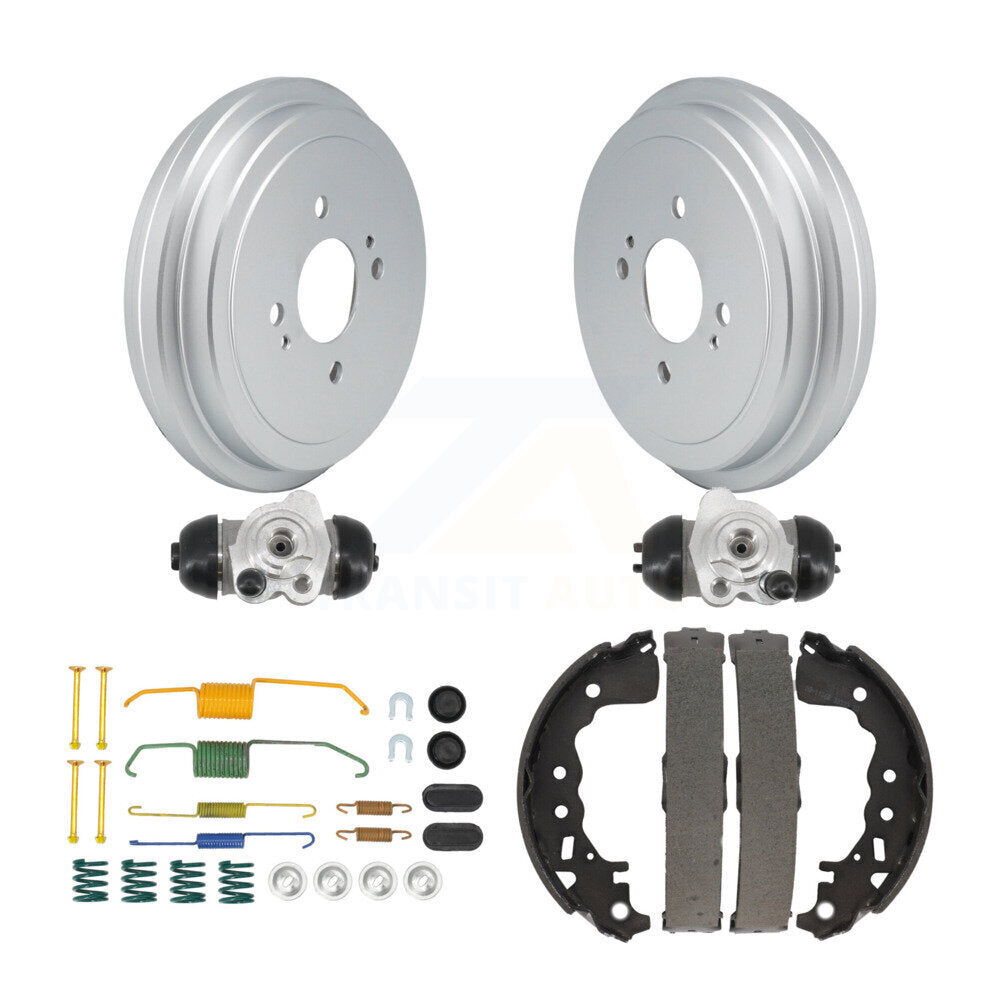 Rear Coated Brake Drum Shoes Spring And Cylinders Kit (6Pc) For Nissan Kicks Versa KGN-100208