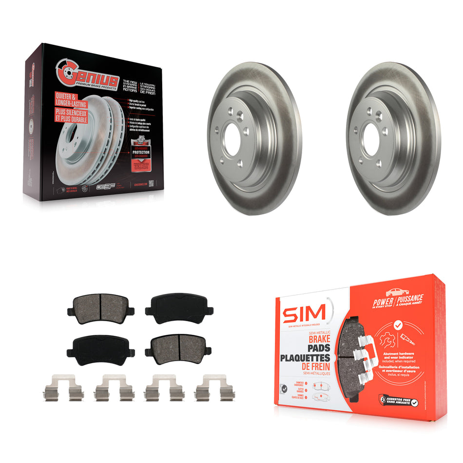 Rear Coated Disc Brake Rotors And Semi-Metallic Pads Kit For Volvo S60 XC70 S80 V60 Cross Country V70 KGS-101414