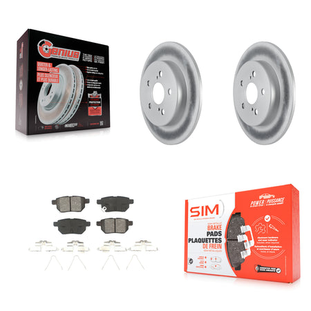 Rear Coat Brake Rotors Semi-Metallic Pad Kit For Toyota Corolla With Manual Parking KGS-101877