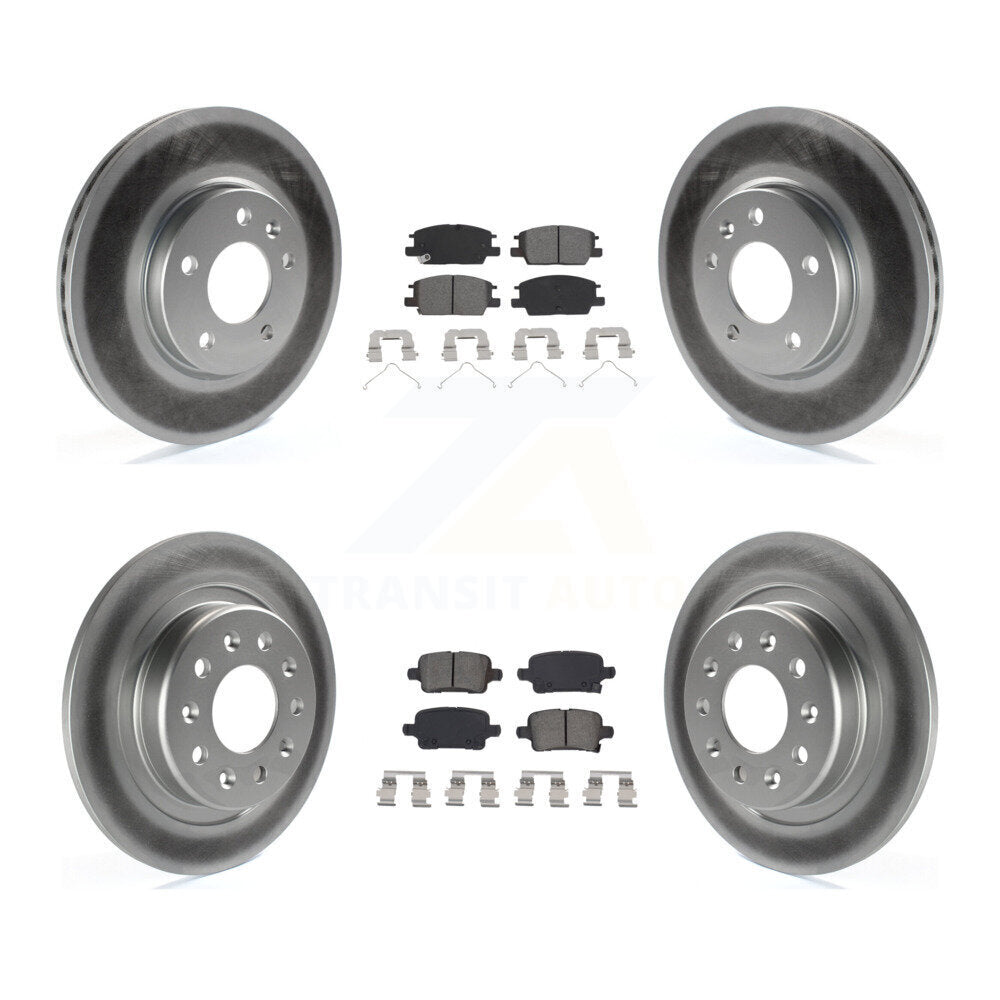Front Rear Coat Brake Rotor Semi-Metallic Pad Kit For Chevrolet Equinox GMC Terrain Buick KGS-101940