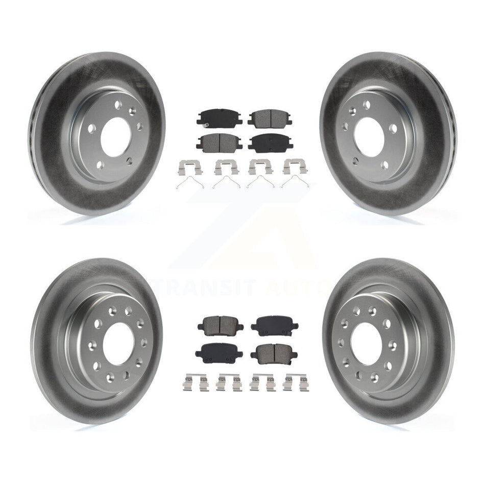 Front Rear Coat Brake Rotor Semi-Metallic Pad Kit For Chevrolet Equinox GMC Terrain Buick KGS-101940