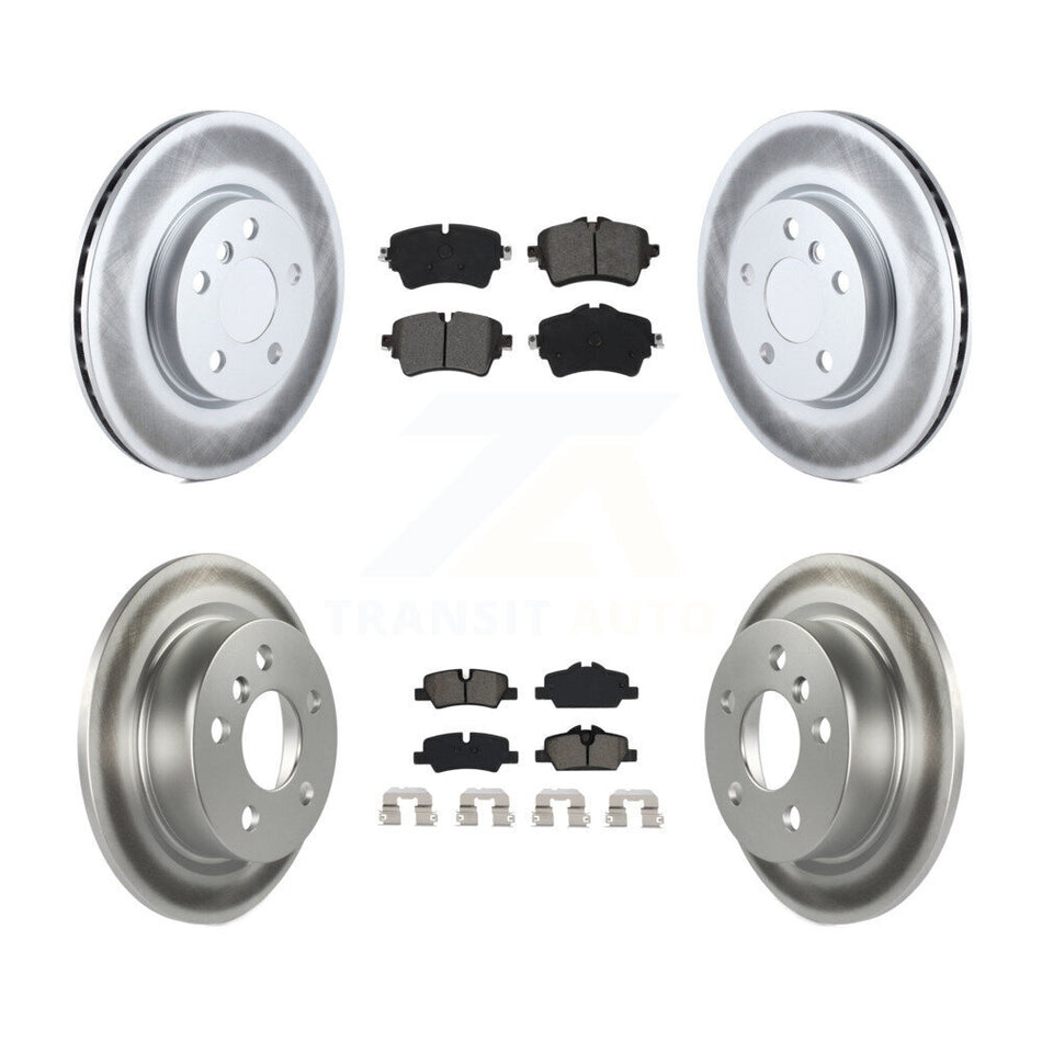 Front Rear Coated Disc Brake Rotors And Semi-Metallic Pads Kit For Mini Cooper KGS-101985