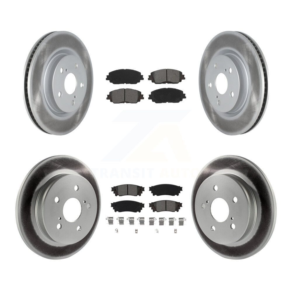 Front Rear Coated Brake Rotor & Semi-Metallic Pad Kit For Toyota RAV4 Camry Corolla Cross KGS-101999