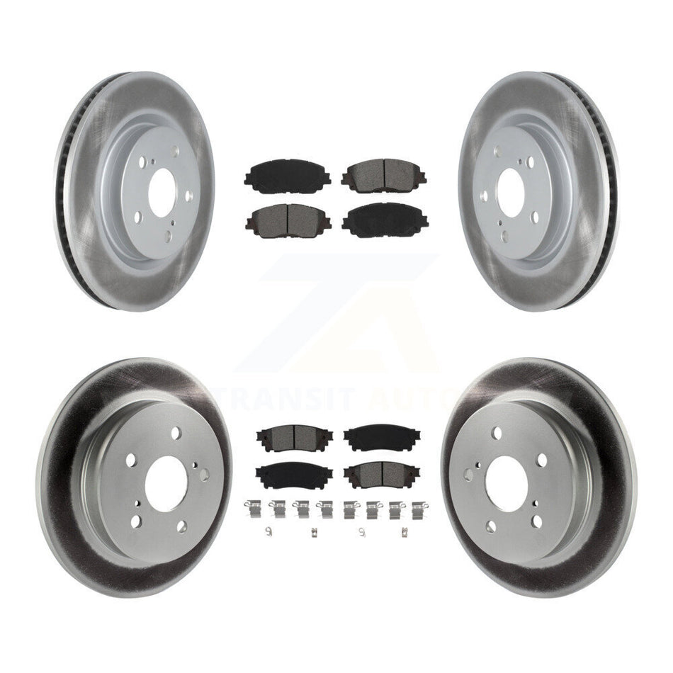 Front Rear Coated Brake Rotor & Semi-Metallic Pad Kit For Toyota RAV4 Camry Corolla Cross KGS-101999