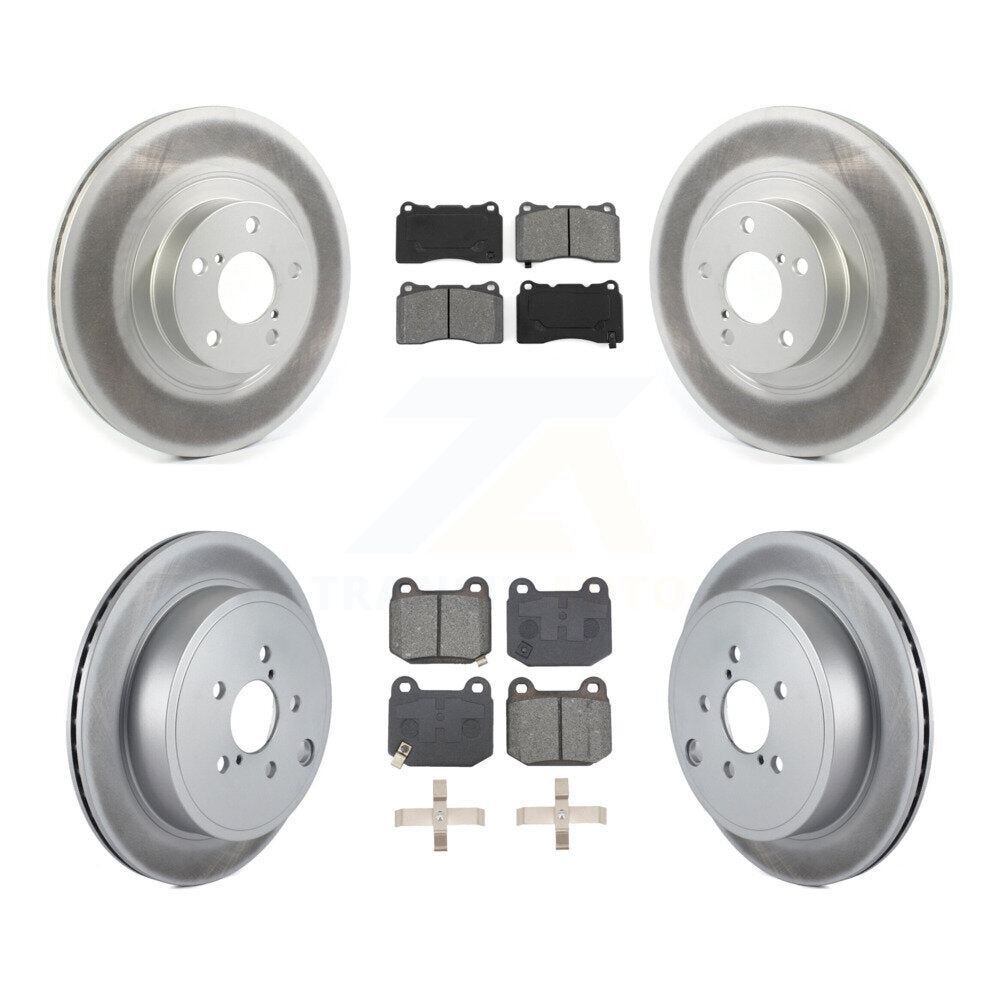 Front Rear Coat Brake Rotors Semi-Metallic Pad Kit For 2019 Toyota 86 TRD Special Edition KGS-102481