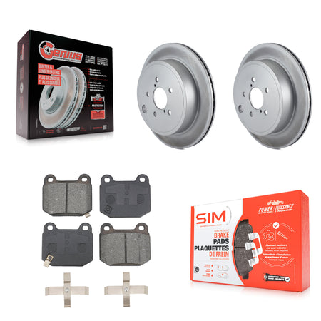 Rear Coated Disc Brake Rotors And Semi-Metallic Pads Kit For Subaru BRZ Toyota 86 KGS-102488