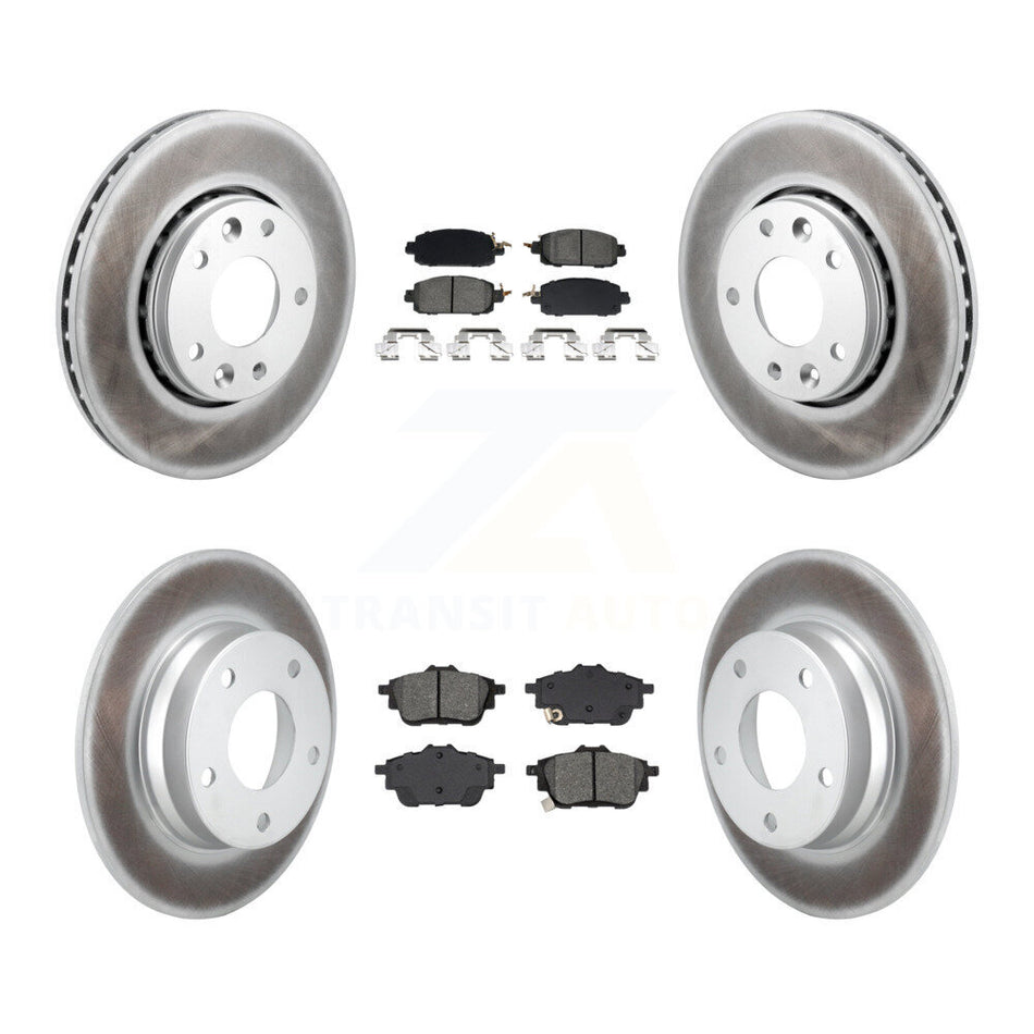 Front Rear Coat Disc Brake Rotor Semi-Metallic Pad Kit For Nissan Sentra rear brakes KGS-102547