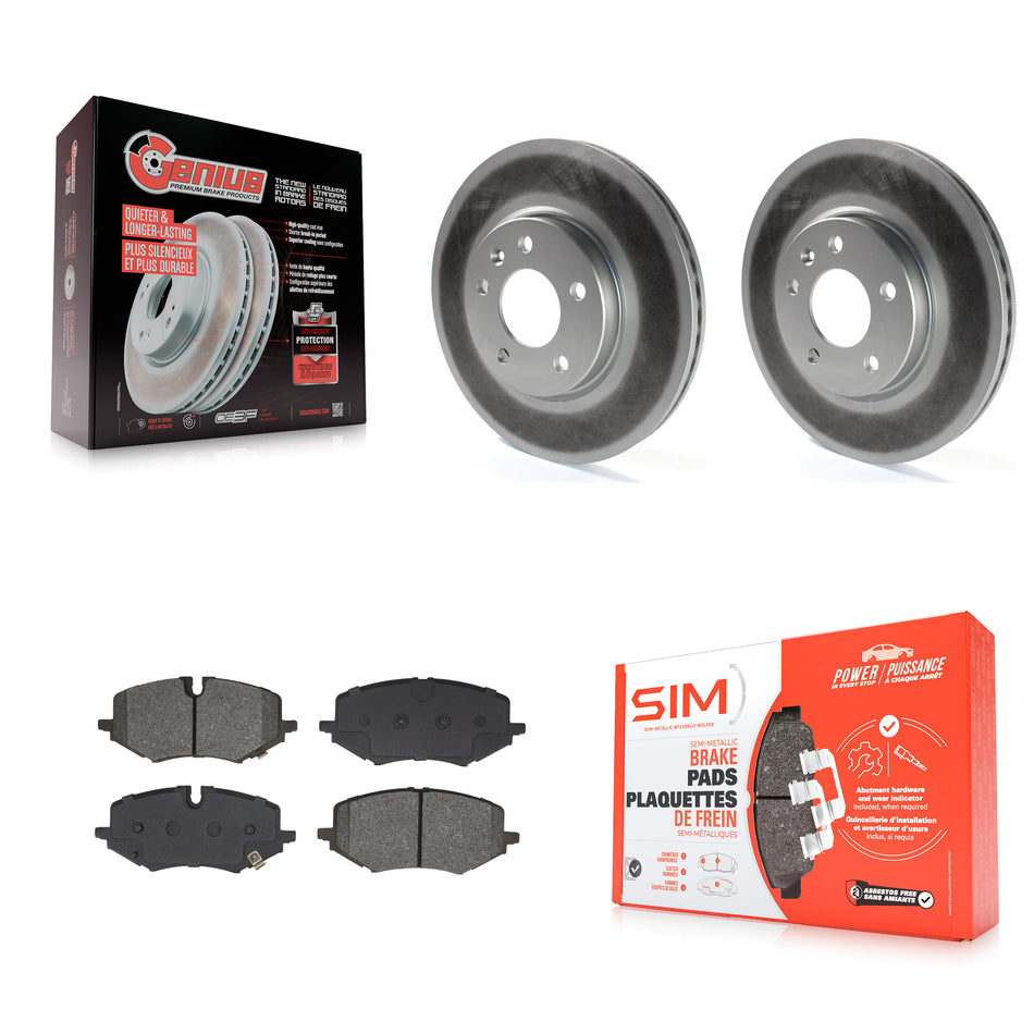 Front Coated Brake Rotors Semi-Metallic Pad Kit For Chevrolet Trailblazer Buick Encore GX KGS-102640