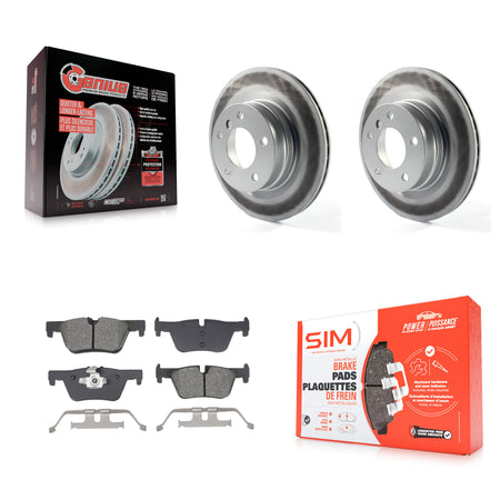 Rear Coat Brake Rotors Semi-Metallic Pad Kit For BMW 230i xDrive 228i 328i 320i 428i 328d KGS-102726