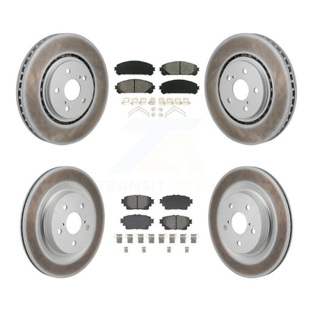 Front Rear Coat Brake Rotor Semi-Metallic Pad Kit For Toyota Sienna RAV4 Prime bZ4X Lexus KGS-102769