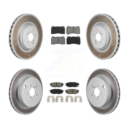 Front Rear Coat Brake Rotors Semi-Metallic Pad Kit For Subaru BRZ Base With Brembo Brakes KGS-102776
