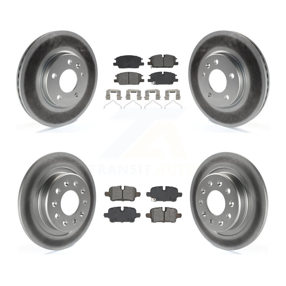 Front Rear Coat Disc Brake Rotors Semi-Metallic Pad Kit For Chevrolet Equinox GMC Terrain KGS-102803