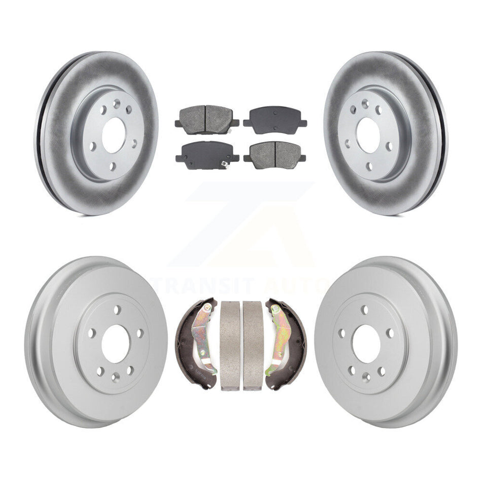 Front Rear Coat Disc Brake Rotor Semi-Metallic Pad Drum Kit For 2018-2020 Chevrolet Sonic KGS-102888