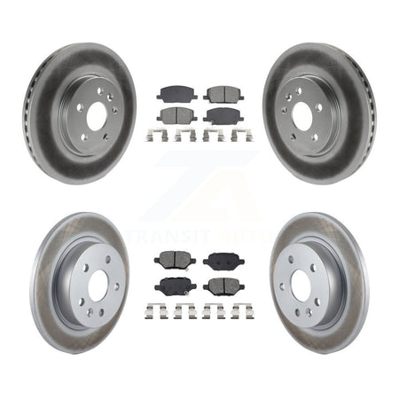 Front Rear Coated Disc Brake Rotors Semi-Metallic Pad Kit For Buick Encore Chevrolet Trax KGS-102916