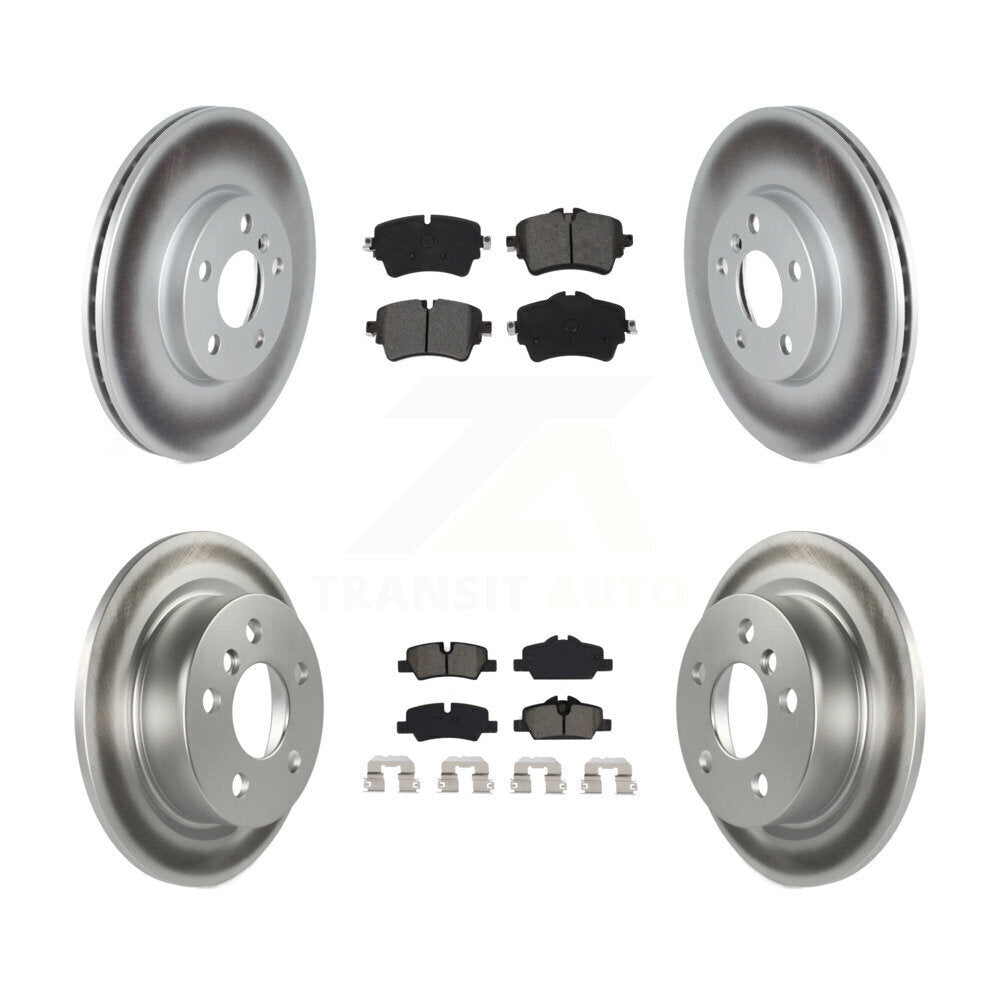 Front Rear Coat Brake Rotors Semi-Metallic Pad Kit For 2022 Mini Cooper S with GAS engine KGS-103576