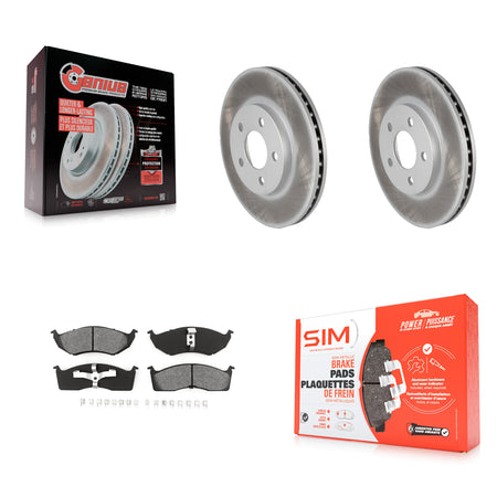 Front Coat Disc Brake Rotor Semi-Metallic Pad Kit For Neon Dodge Chrysler Plymouth SX 2.0 KGS-103607