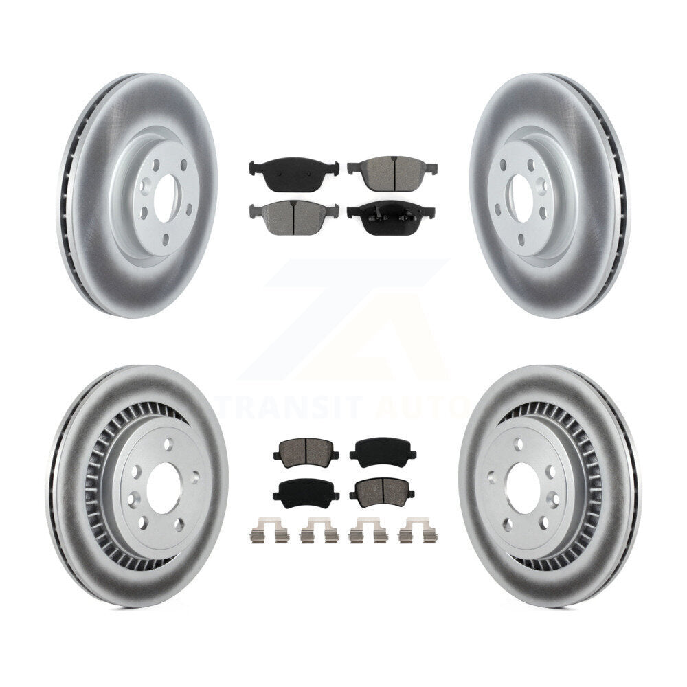 Front Rear Coated Brake Rotor Semi-Metallic Pad Kit For Volvo XC60 To Chassis VIN #785803 KGS-103652