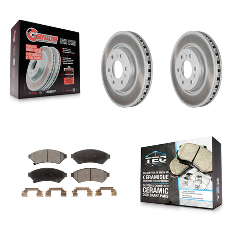 Front Coat Brake Rotor Ceramic Pad Kit For Pontiac Montana Chevrolet Uplander Buick Relay KGT-100042