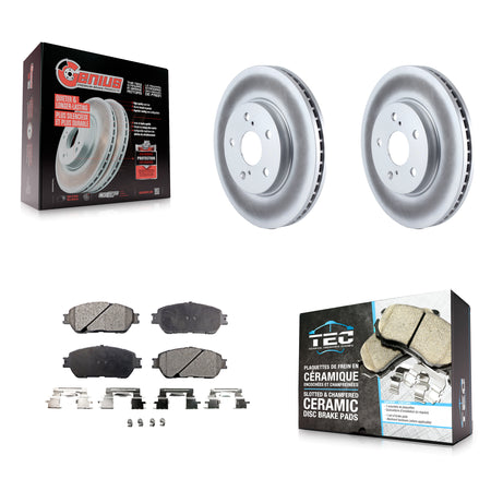 Front Coat Brake Rotors Ceramic Pad Kit For Toyota Sienna Camry Solara Avalon Lexus ES300 KGT-100274