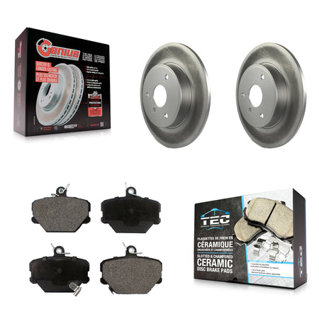 Front Coated Disc Brake Rotors And Ceramic Pads Kit For Smart Fortwo KGT-100473