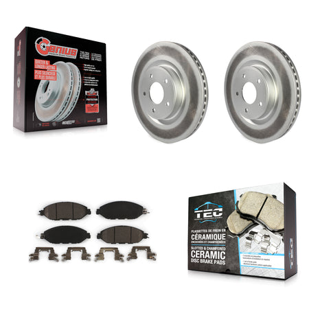 Front Coated Brake Rotors Ceramic Pad Kit For Nissan Murano Pathfinder INFINITI QX60 JX35 KGT-100525