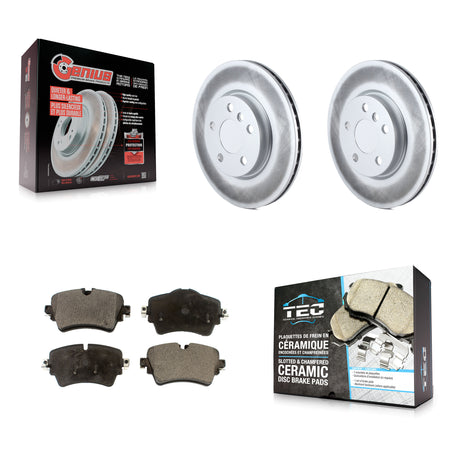 Front Coated Disc Brake Rotors And Ceramic Pads Kit For Mini Cooper Clubman KGT-100546
