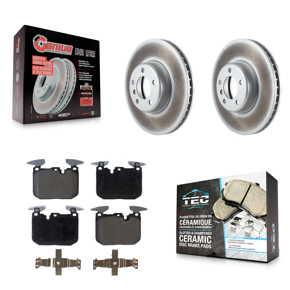 Front Coat Brake Rotors Ceramic Pad Kit For BMW 328i xDrive 330i 320i 435i 440i 228i Gran KGT-100558