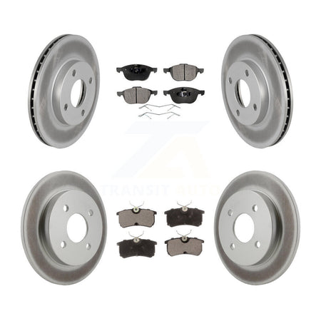 Front Rear Coat Brake Rotor Ceramic Pad Kit For Ford Focus LX/Mid/High/SE/ZTS/ZTW/ZX3/ZX5 KGT-100666