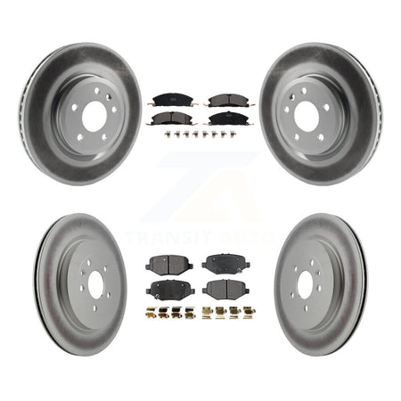 Front Rear Coat Brake Rotor Ceramic Pad Kit For 2013 Ford Explorer With Heavy Duty Brakes KGT-100715