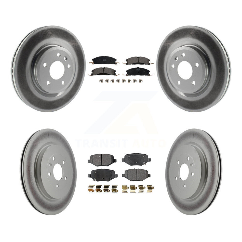 Front Rear Coat Brake Rotor Ceramic Pad Kit For 2013 Ford Explorer With Heavy Duty Brakes KGT-100715