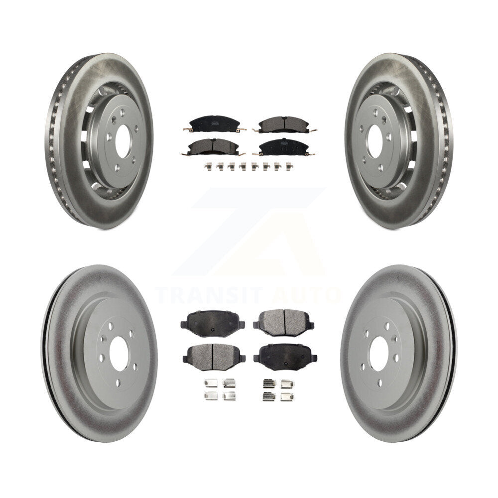 Front Rear Coat Brake Rotors Ceramic Pad Kit For Ford Explorer Police Interceptor Utility KGT-100723