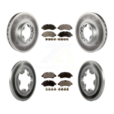 Front Rear Coat Brake Rotors Ceramic Pad Kit For Ford Transit-250 Transit-150 Transit-350 KGT-100730
