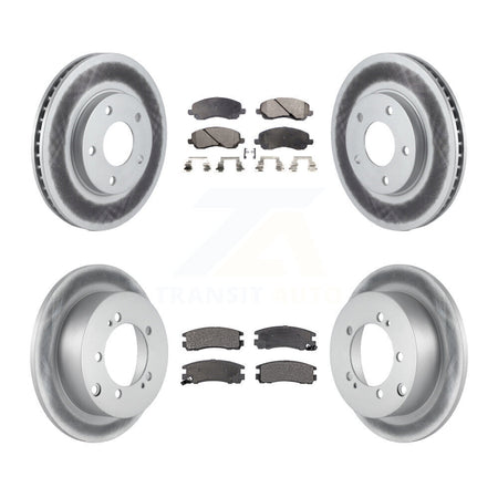 Front Rear Coat Brake Rotor Ceramic Pad Kit For Chrysler Sebring Mitsubishi Eclipse Dodge KGT-100746